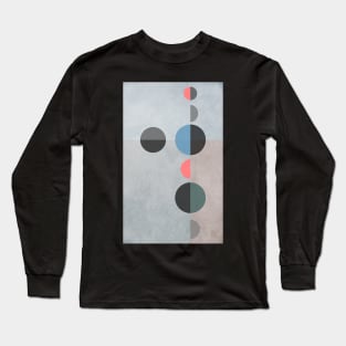 Abstract circles shapes illustration Long Sleeve T-Shirt